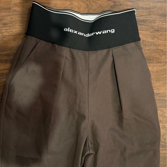 ALEXANDER WANG Carrot Pant Logo Waistband Sz 8 - Picture 4 of 12